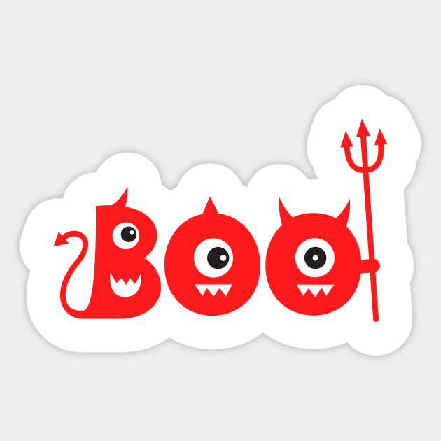 BOO Sticker by Ombre Dreams